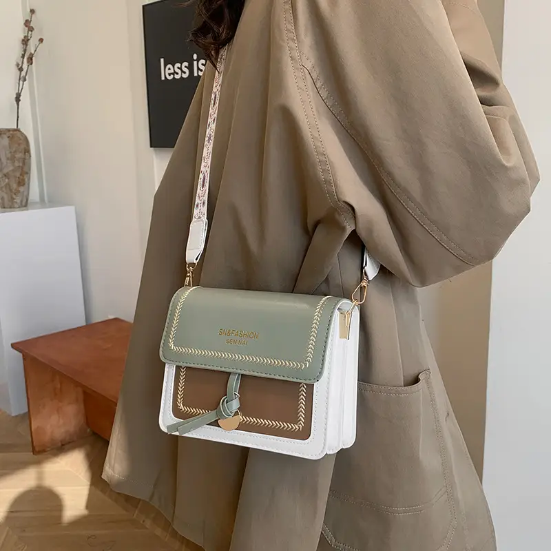 2024 Winter Korean Fashion Shoulder Bag Green Brown — feature 25