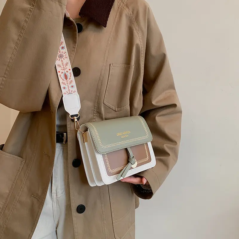 2024 Winter Korean Fashion Shoulder Bag Green Brown — feature 26
