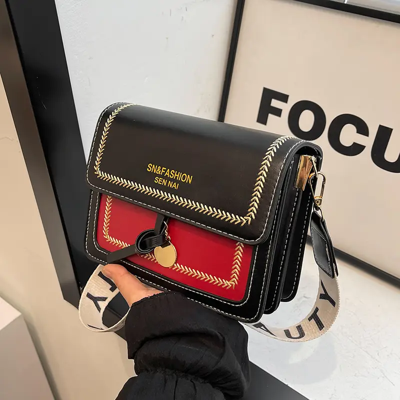 2024 Winter Korean Fashion Shoulder Bag Green Brown - Image 4