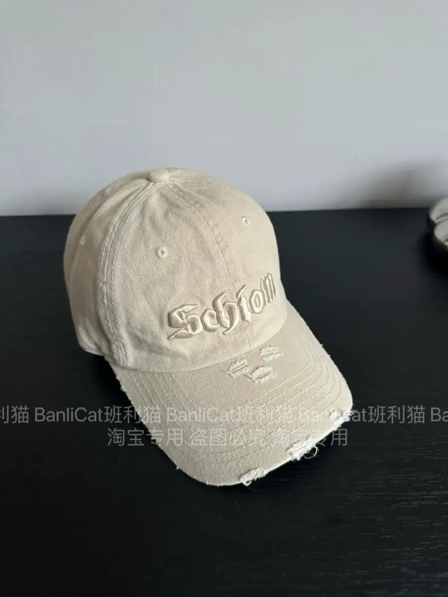 Women Baseball Cap American Style Retro Washed Ripped Face Small Cap — feature 16