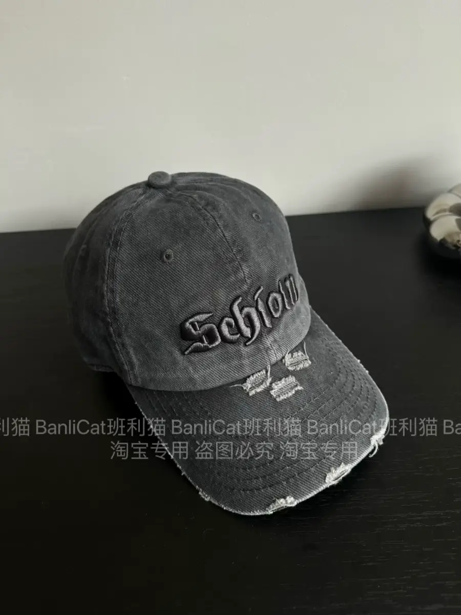 Women Baseball Cap American Style Retro Washed Ripped Face Small Cap — feature 4