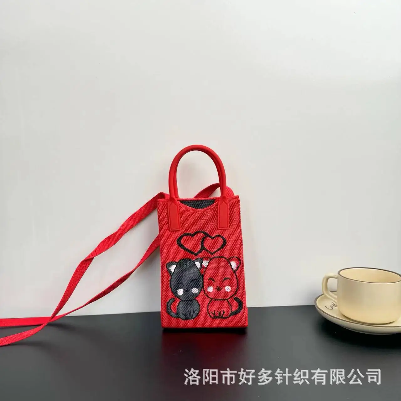 Cartoon Knitted Crossbody Bag for Girls - Image 5