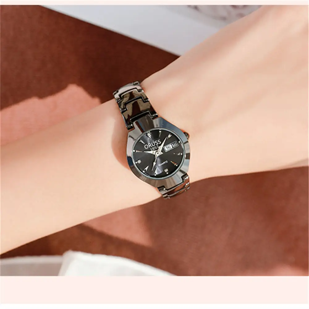 Rose Gold Women's Quartz Watch with Calendar — feature 15