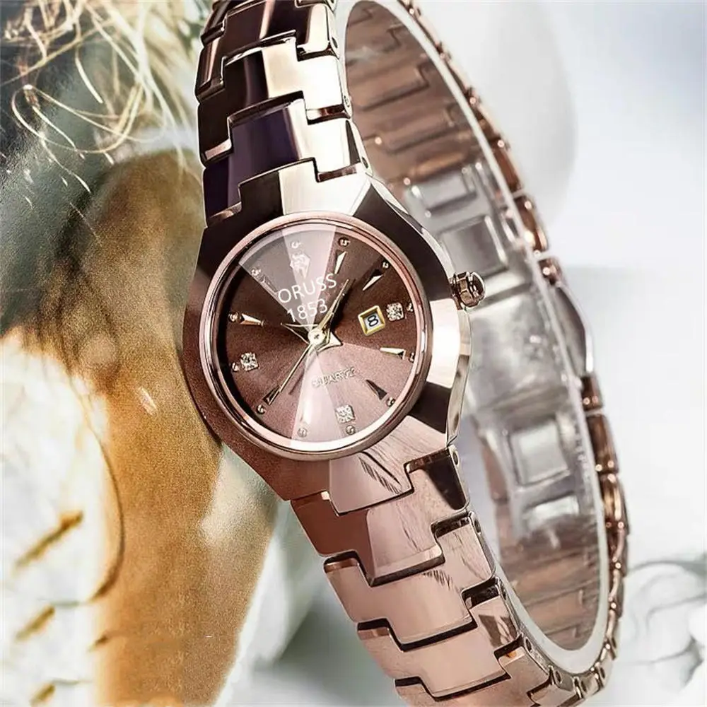 Rose Gold Women's Quartz Watch with Calendar — feature 18