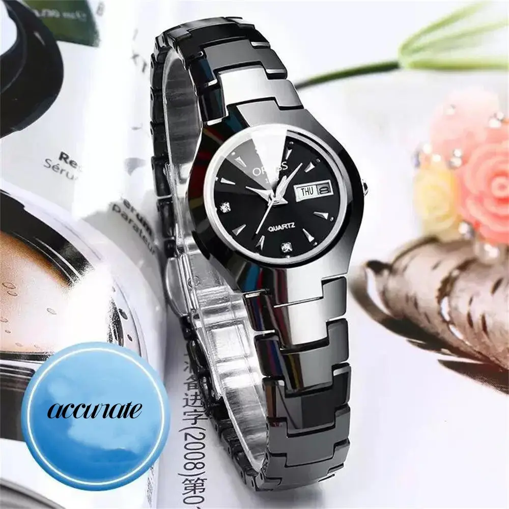 Rose Gold Women's Quartz Watch with Calendar — feature 2