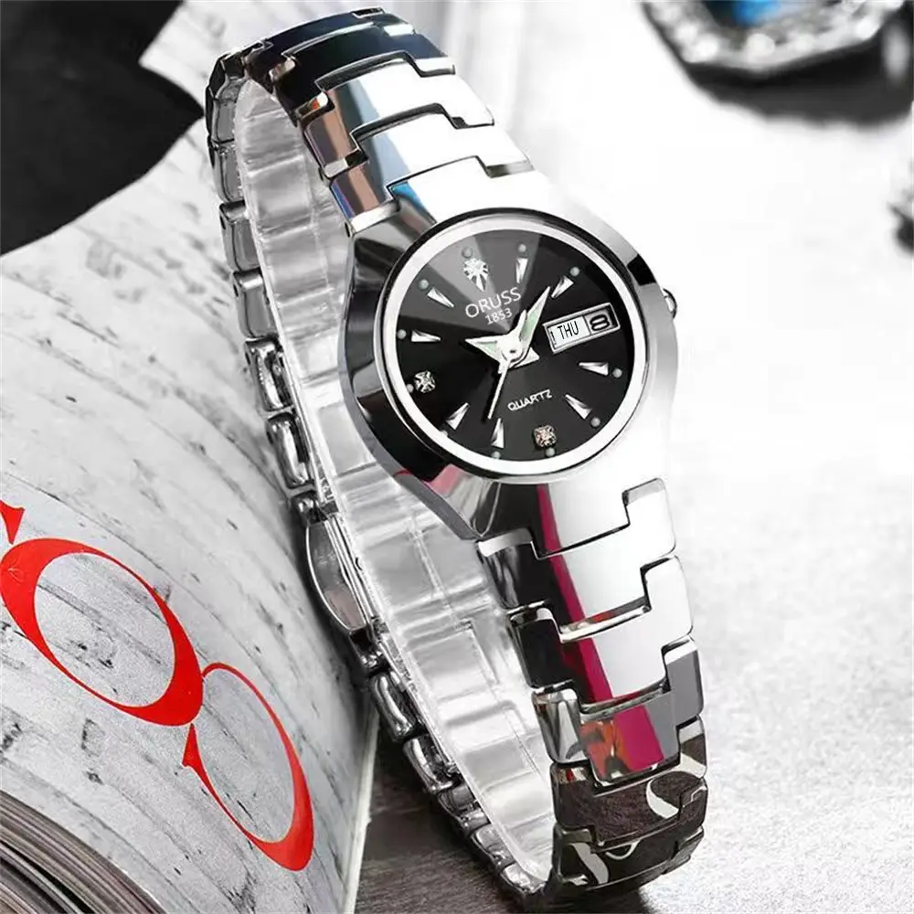 Rose Gold Women's Quartz Watch with Calendar — feature 20