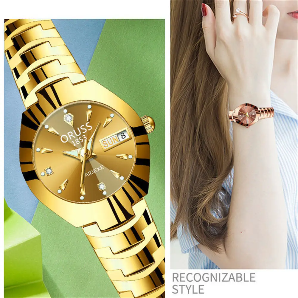 Rose Gold Women's Quartz Watch with Calendar — feature 22