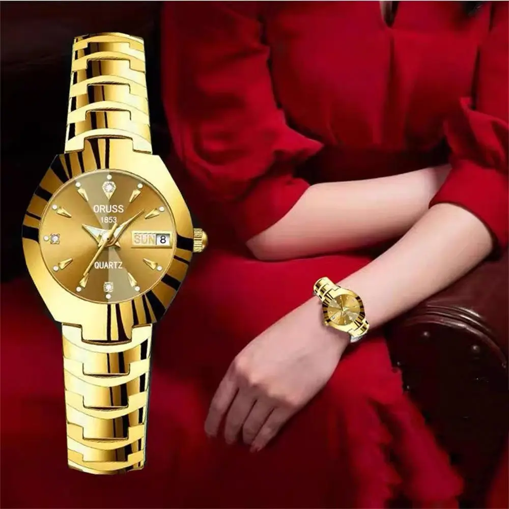 Rose Gold Women's Quartz Watch with Calendar — feature 30