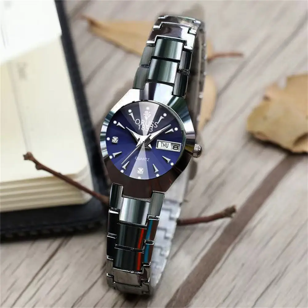 Rose Gold Women's Quartz Watch with Calendar — feature 4