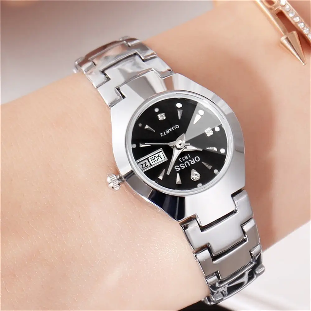 Rose Gold Women's Quartz Watch with Calendar - Image 4