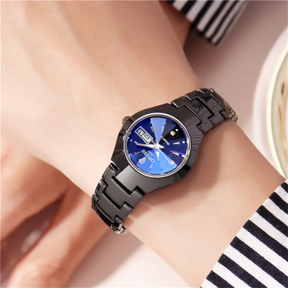 Rose Gold Women's Quartz Watch with Calendar - Image 5