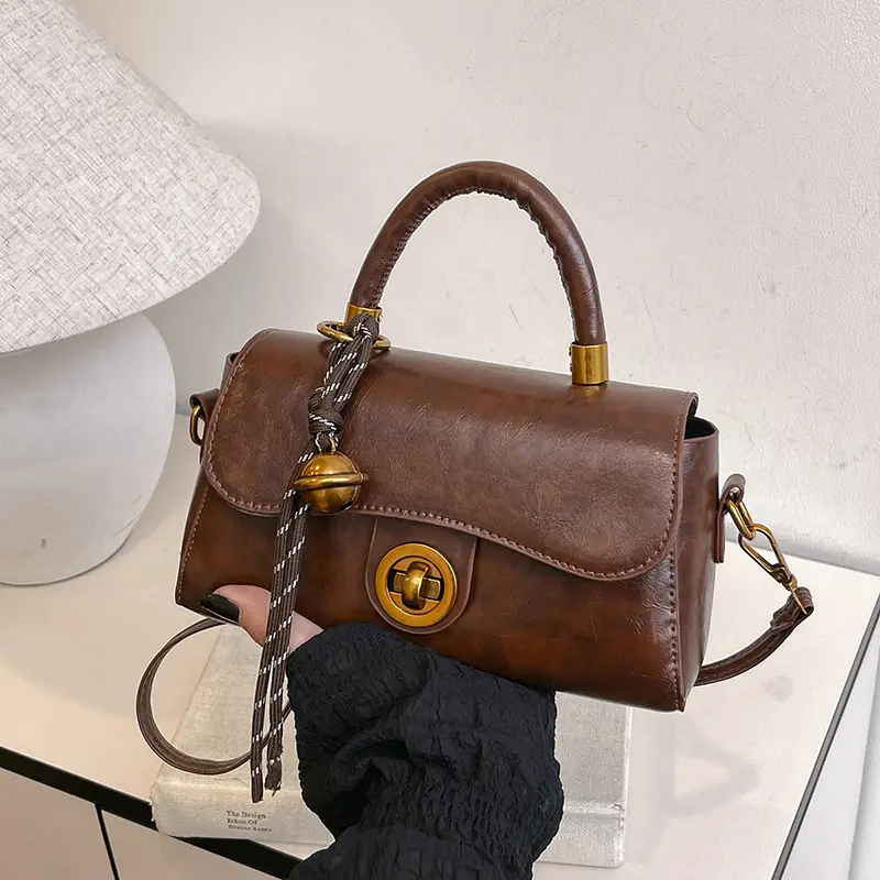 Vintage Black Square Handbag for Women 2024 - Image 11