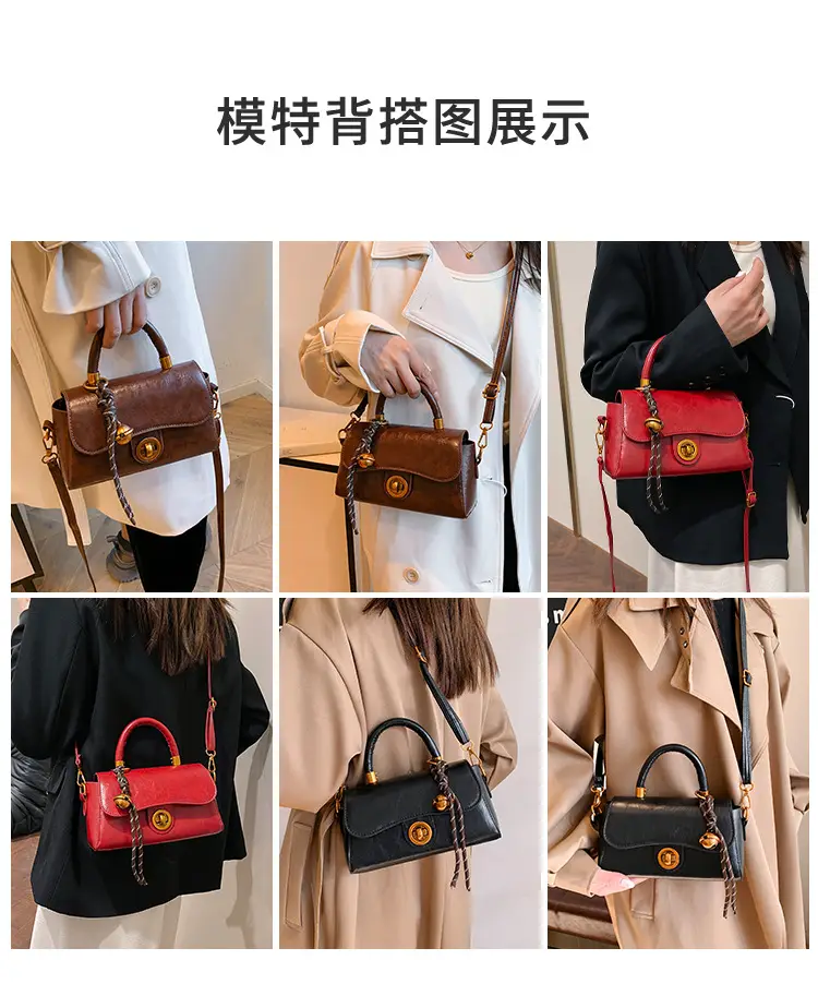 Vintage Black Square Handbag for Women 2024 — feature 8