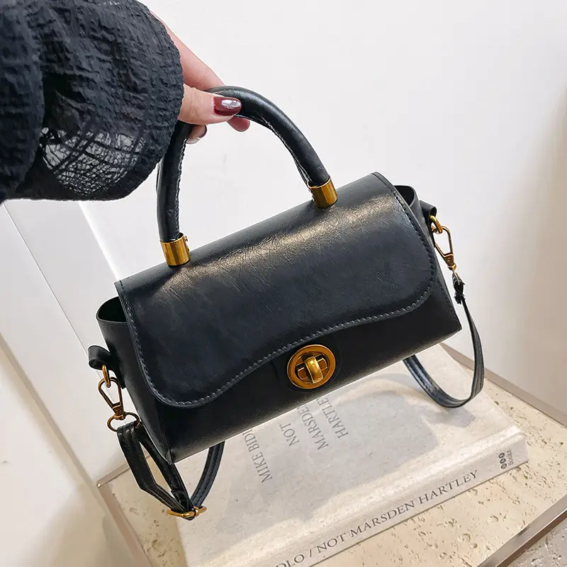 Vintage Black Square Handbag for Women 2024 - Image 8