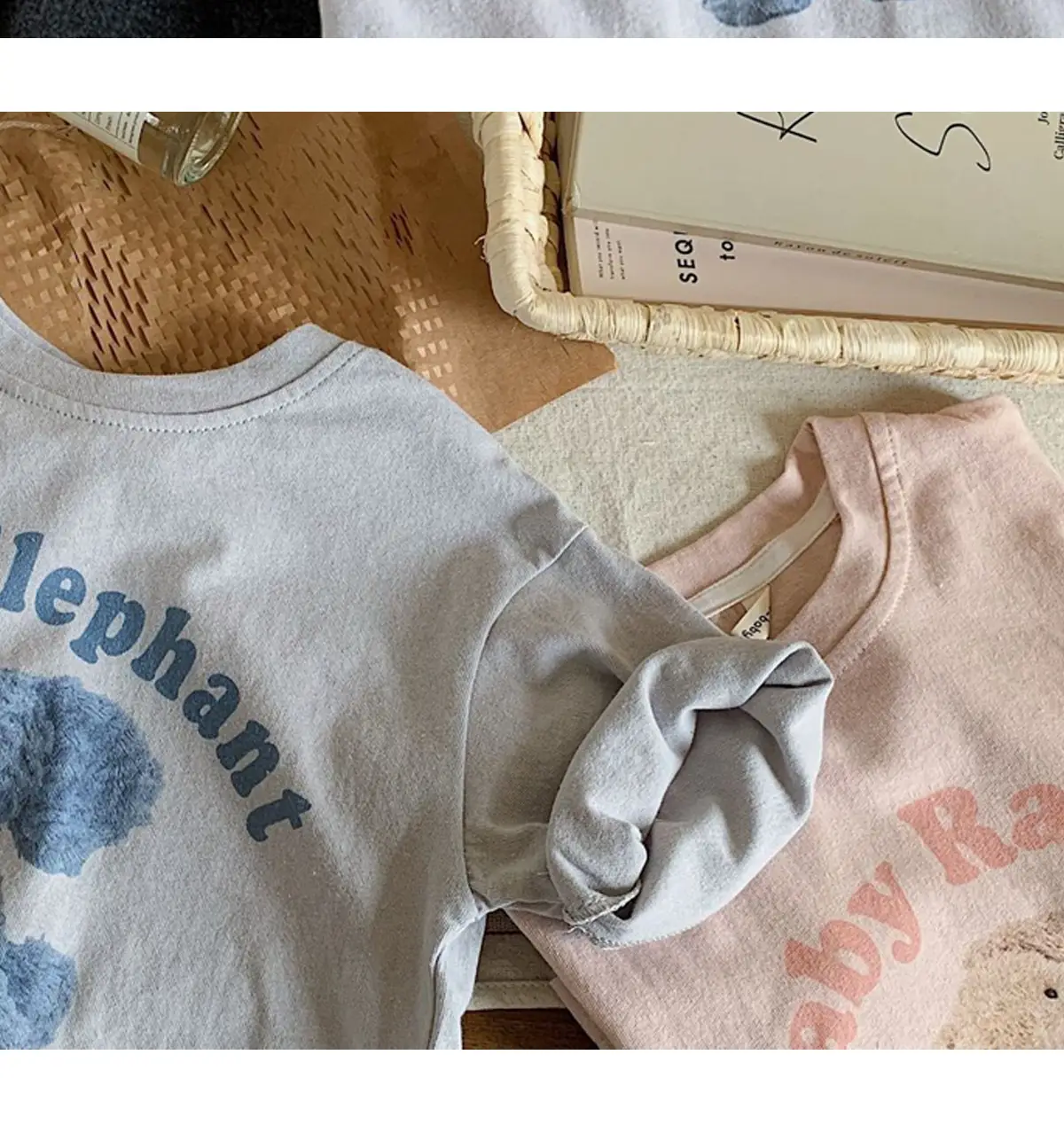 Kids Short Sleeve T-Shirt Pink Cartoon Baby Design — feature 16