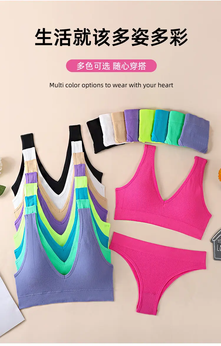 Ladies Cross Body Underwear Purple Gathered Backless — feature 6