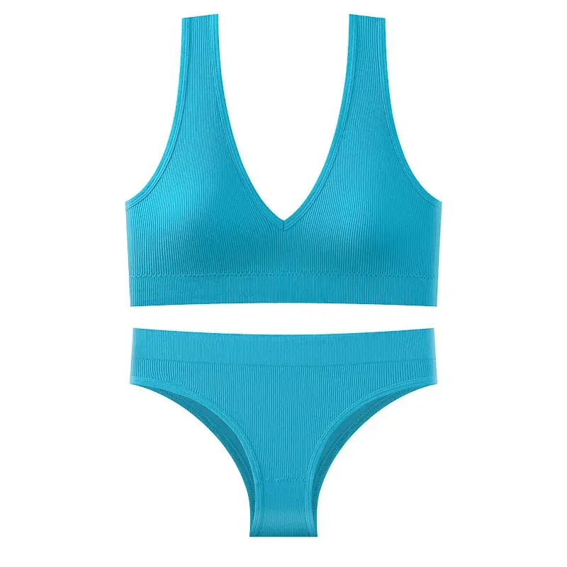 Ladies Cross Body Underwear Purple Gathered Backless - Image 6