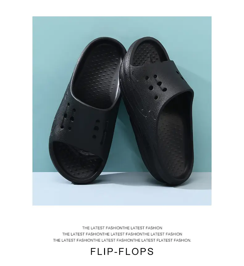 Women's Slippers for Outer Wear Non-slip Soft Breathable One-piece Slip-on All-match Lightweight EVA Home Sandals — feature 16