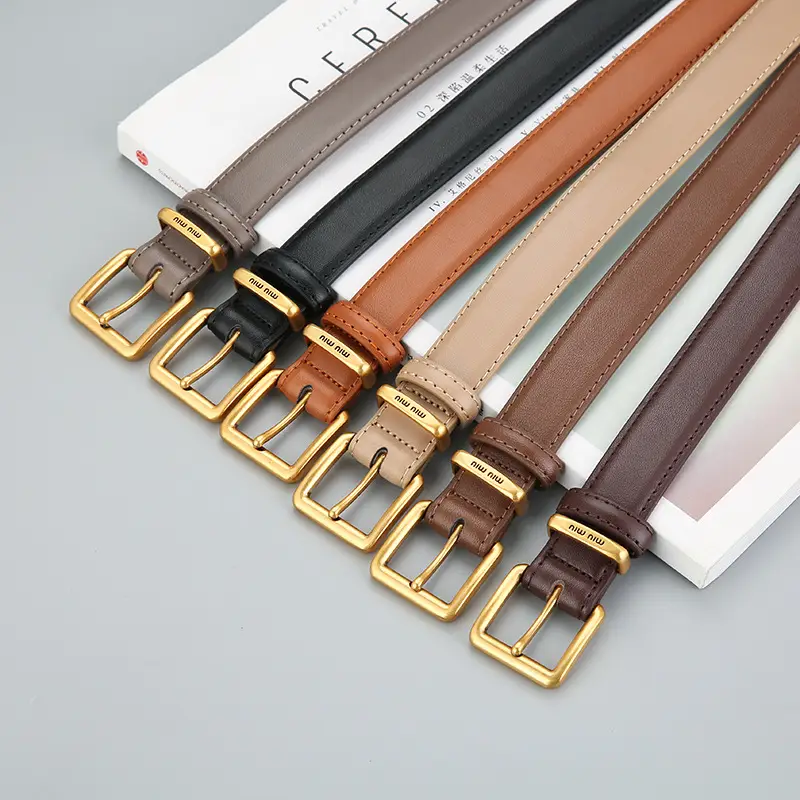 Women Retro Antique Bronze Leather Belt Winter - Image 10