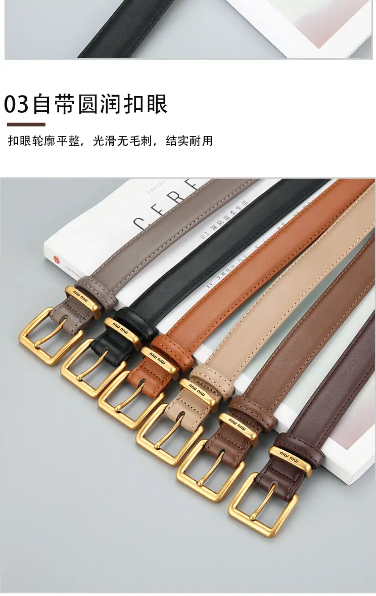 Women Retro Antique Bronze Leather Belt Winter — feature 10