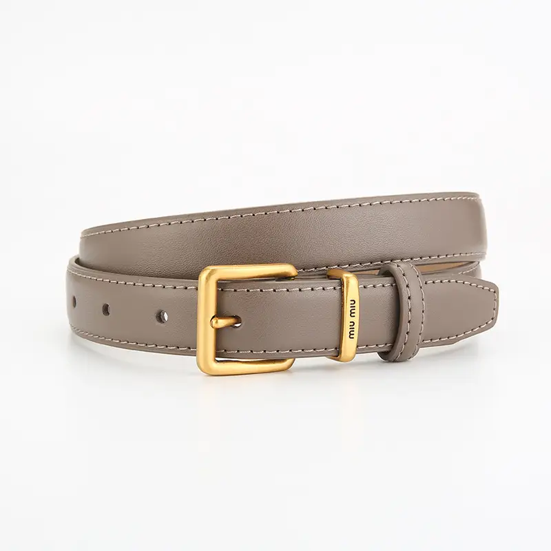 Women Retro Antique Bronze Leather Belt Winter - Image 6