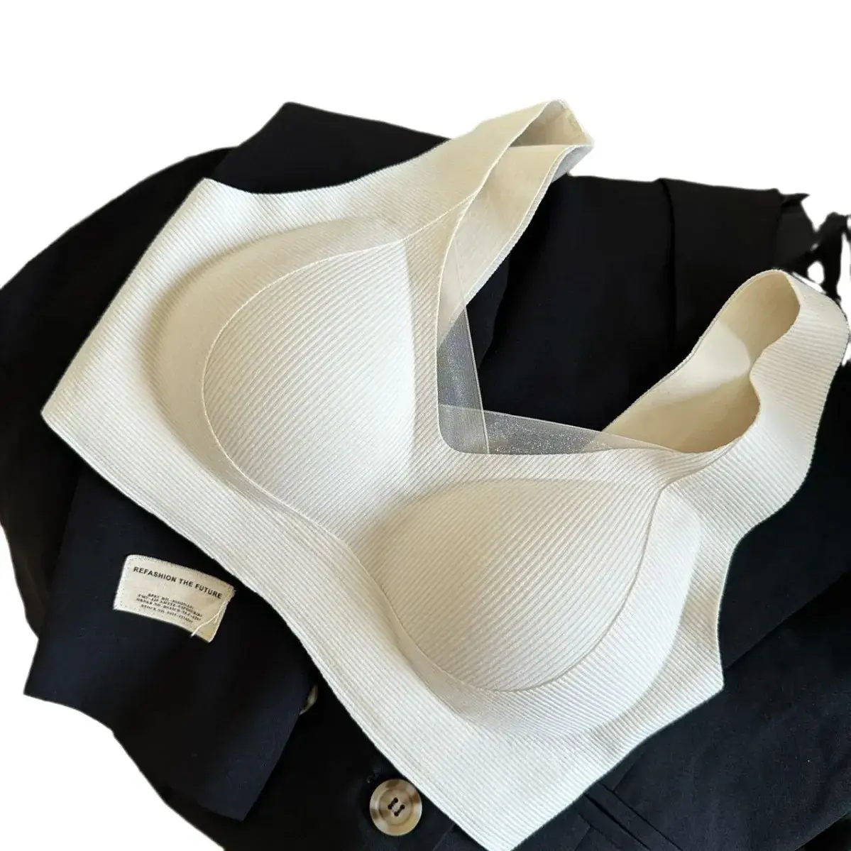 Women's Warm Seamless Underwear Small Chest Gathered Bra - Image 5