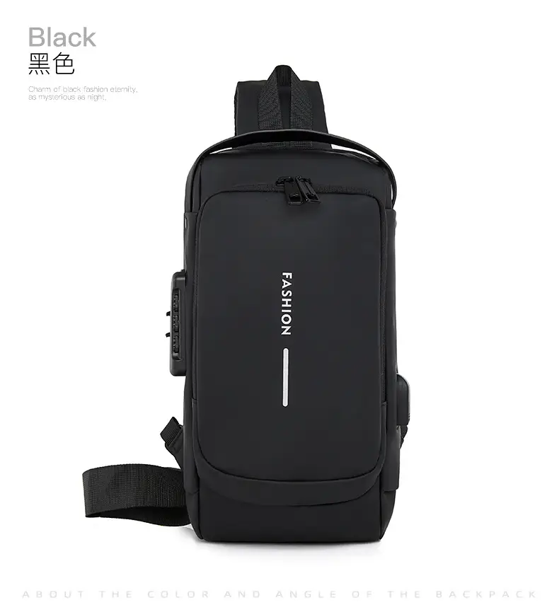 Men's Waterproof Crossbody Bag with USB Charging & Password Lock — feature 24