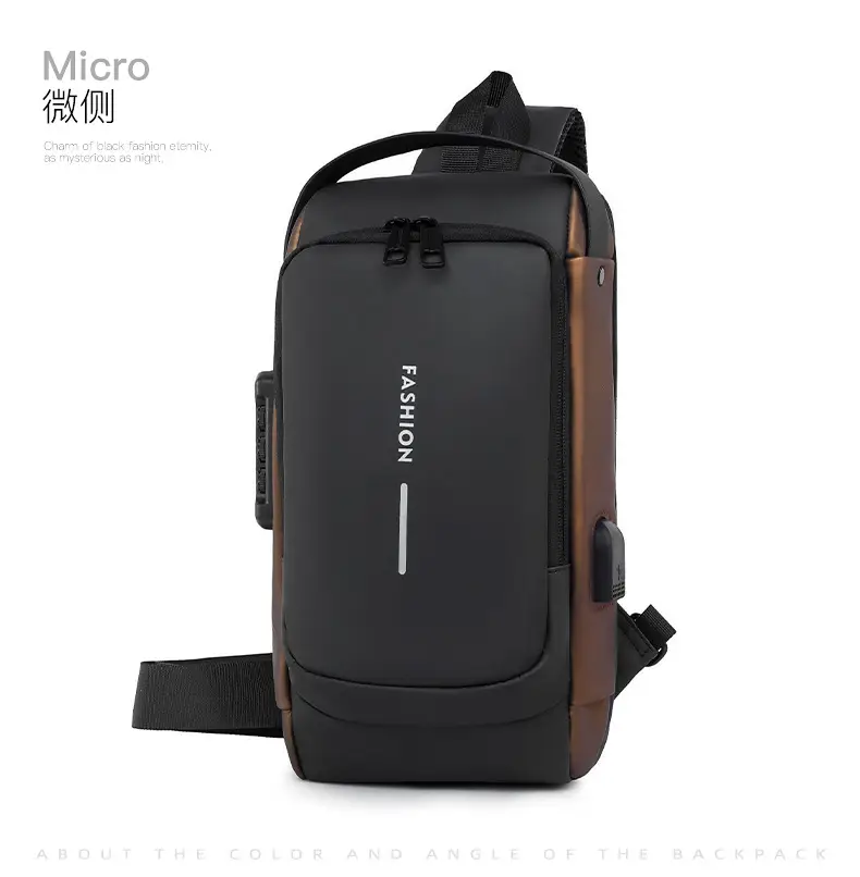 Men's Waterproof Crossbody Bag with USB Charging & Password Lock — feature 26