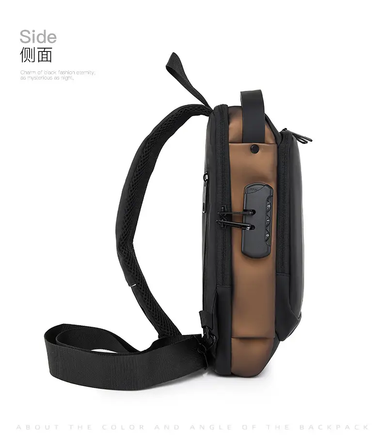 Men's Waterproof Crossbody Bag with USB Charging & Password Lock — feature 27