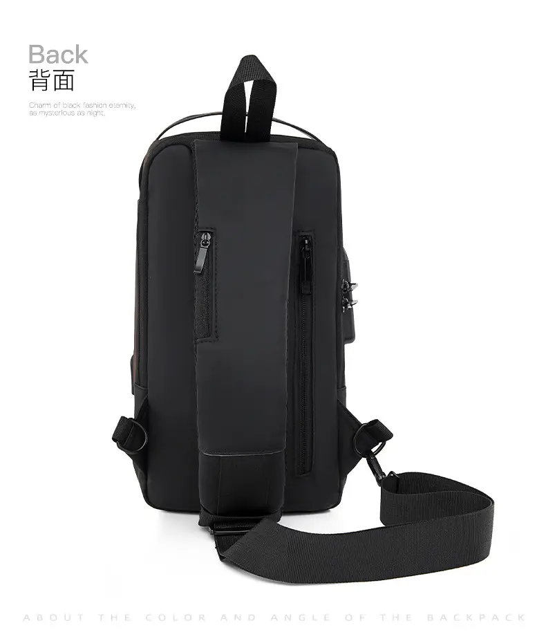 Men's Waterproof Crossbody Bag with USB Charging & Password Lock — feature 28