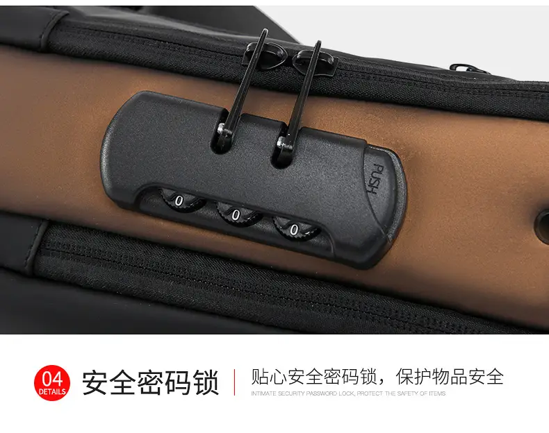 Men's Waterproof Crossbody Bag with USB Charging & Password Lock — feature 33