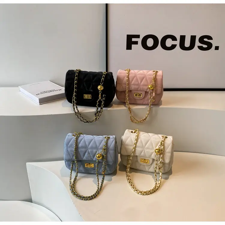 Women's 2024 Winter Crossbody Saddle Bag with Chain — feature 1