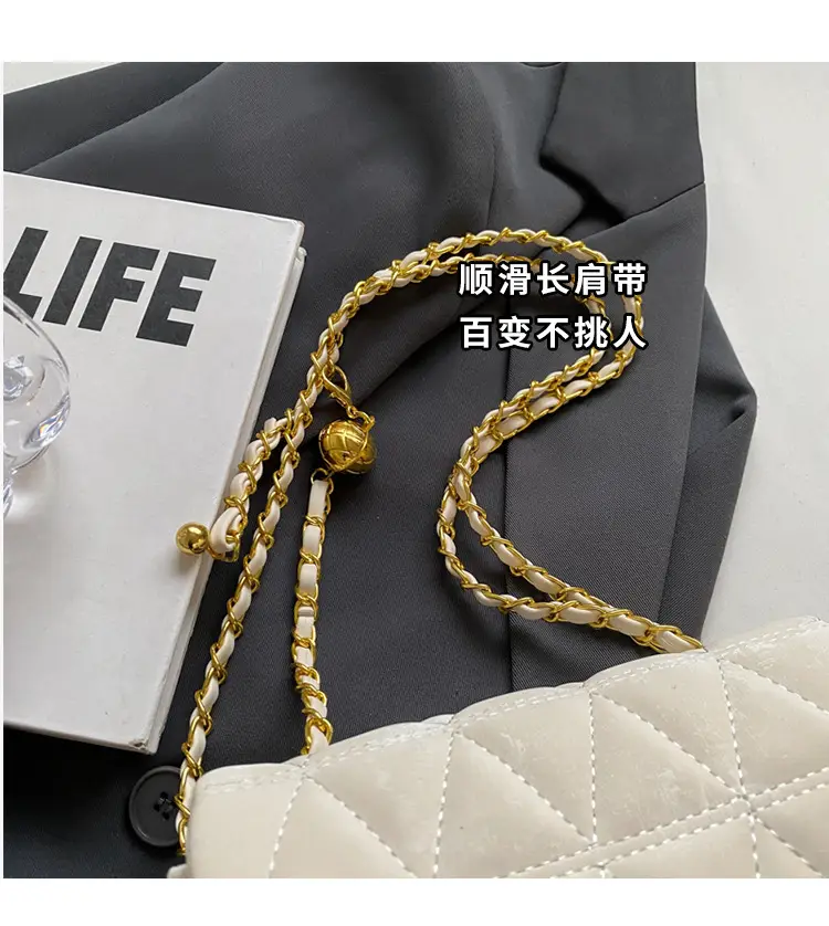 Women's 2024 Winter Crossbody Saddle Bag with Chain — feature 3