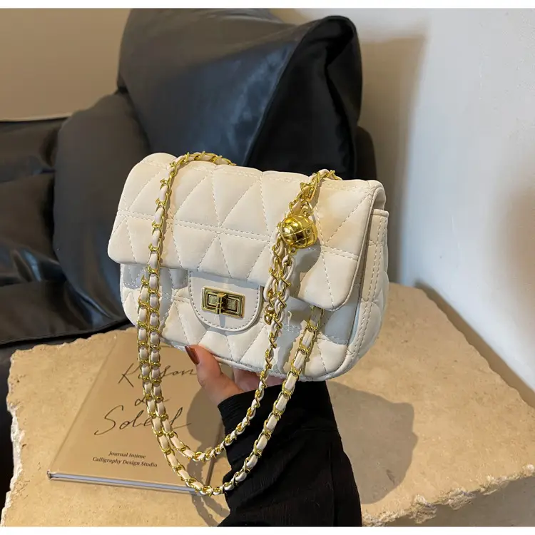 Women's 2024 Winter Crossbody Saddle Bag with Chain — feature 45