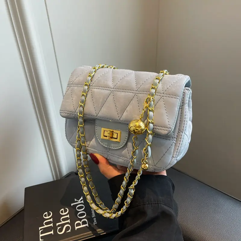 Women's 2024 Winter Crossbody Saddle Bag with Chain