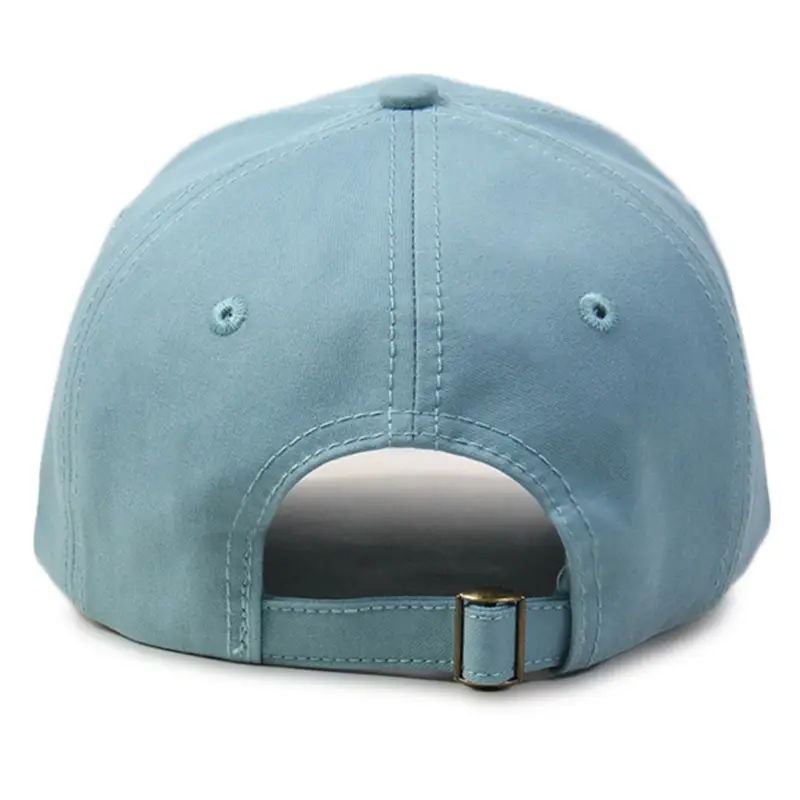 Men Blue Baseball Cap with Adjustable Strap - Image 4