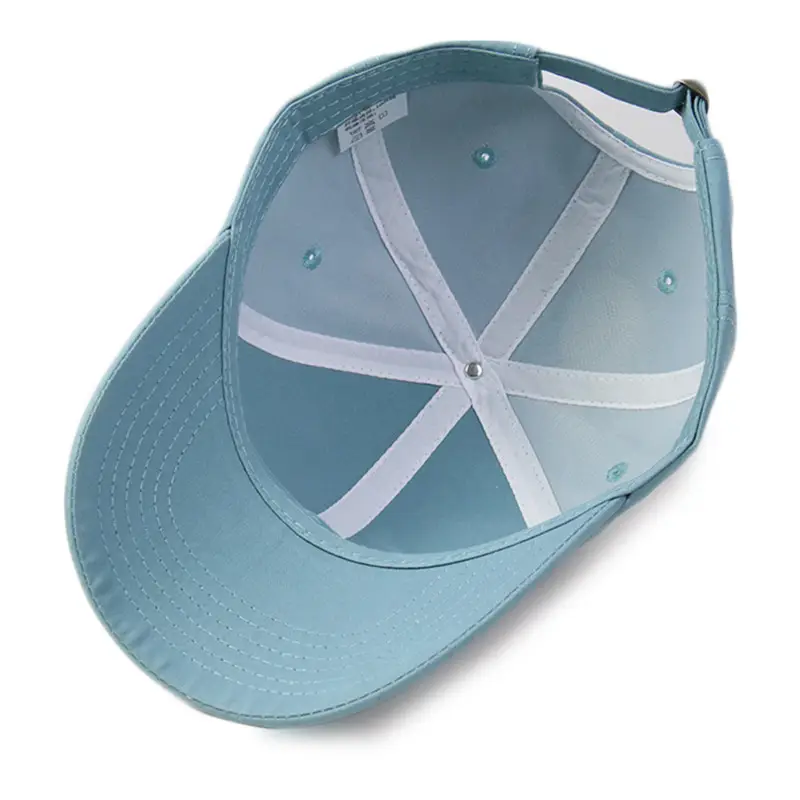 Men Blue Baseball Cap with Adjustable Strap - Image 5