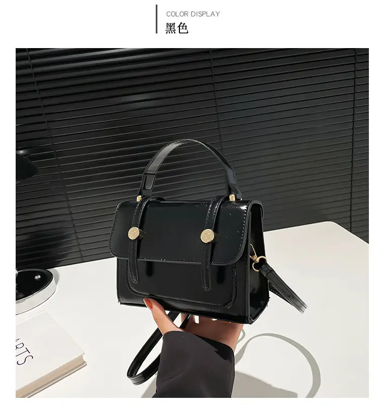 Vintage Black Shoulder Bag for Women 2024 Winter — feature 10