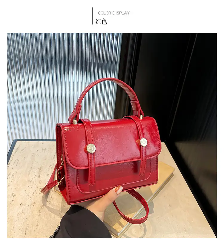 Vintage Black Shoulder Bag for Women 2024 Winter — feature 13