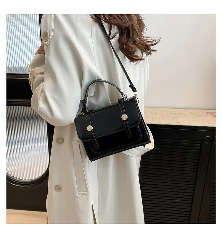 Vintage Black Shoulder Bag for Women 2024 Winter — feature 18
