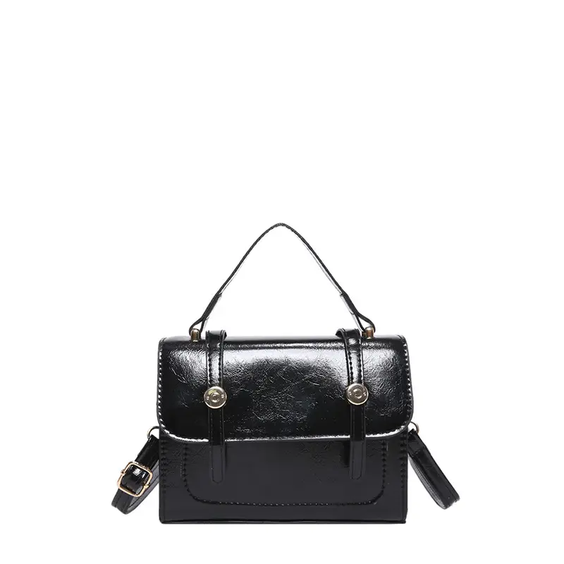 Vintage Black Shoulder Bag for Women 2024 Winter - Image 4