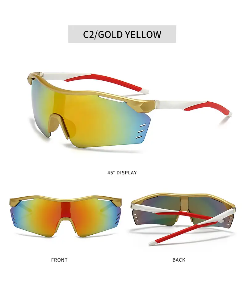Men Women Windproof Sunglasses C3 Black Anti UV β feature 12