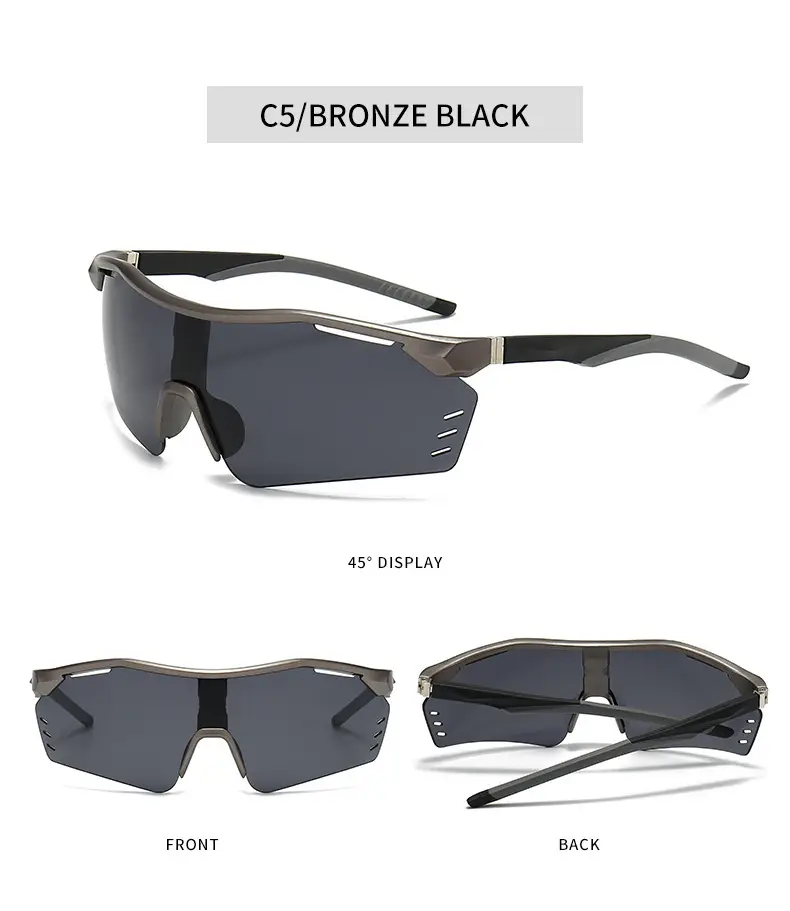 Men Women Windproof Sunglasses C3 Black Anti UV β feature 15