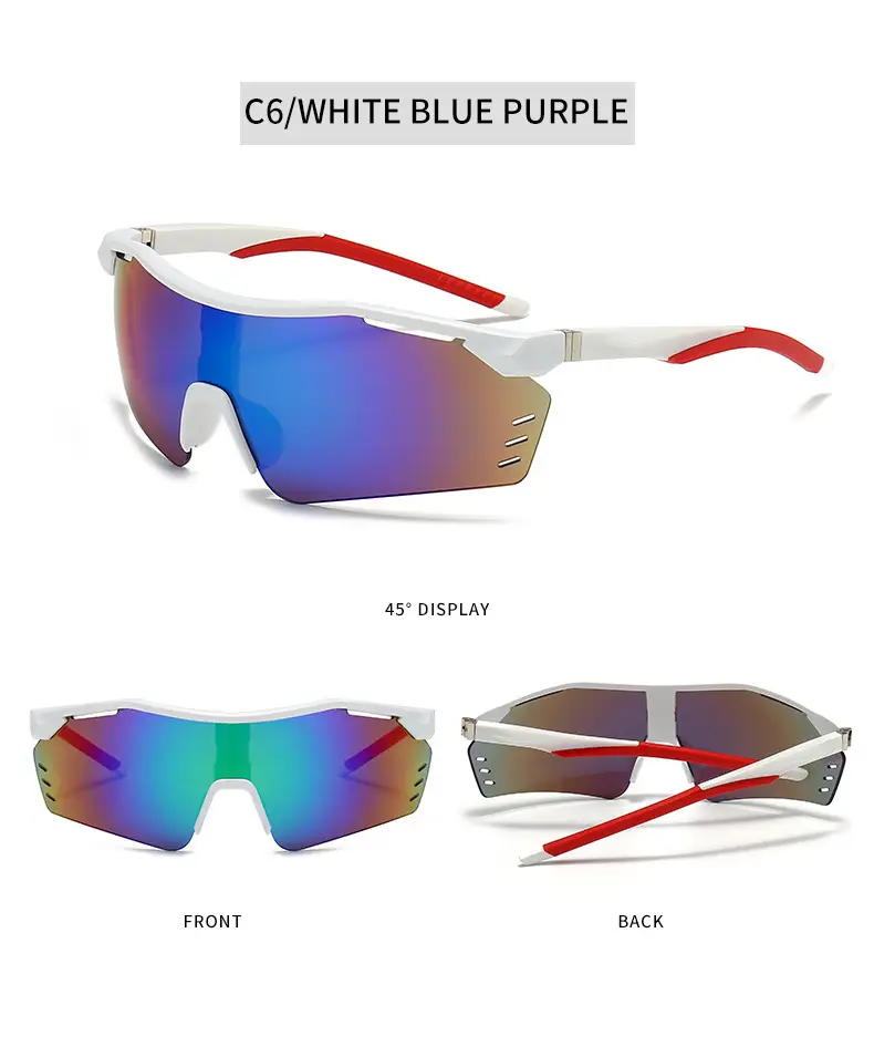 Men Women Windproof Sunglasses C3 Black Anti UV β feature 16
