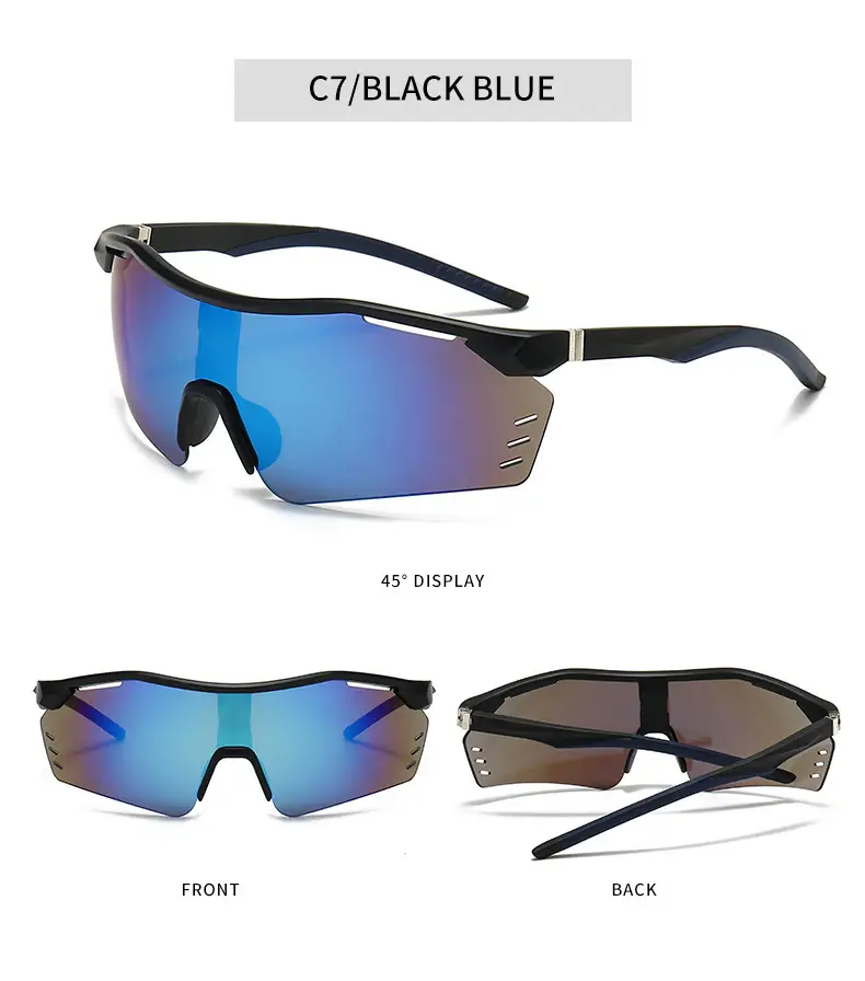 Men Women Windproof Sunglasses C3 Black Anti UV β feature 17