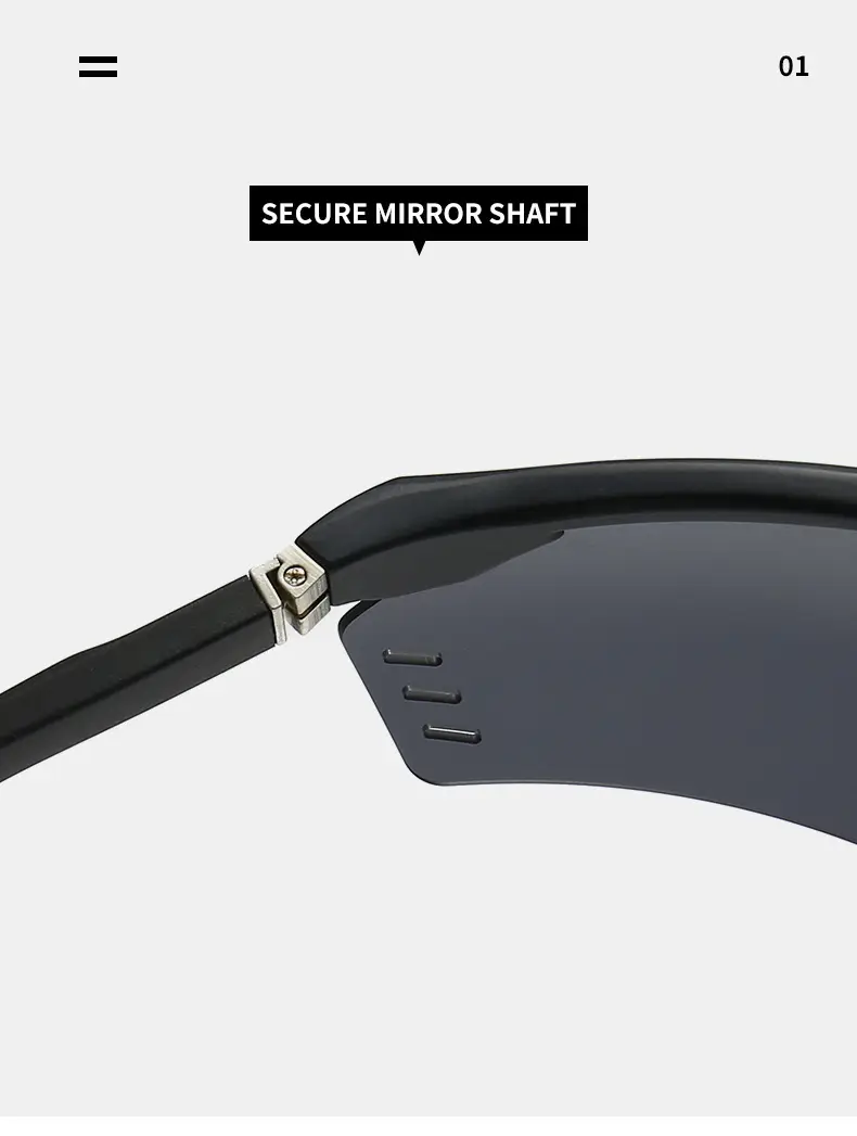 Men Women Windproof Sunglasses C3 Black Anti UV β feature 19