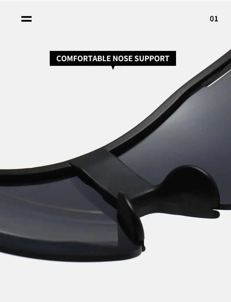 Men Women Windproof Sunglasses C3 Black Anti UV β feature 20
