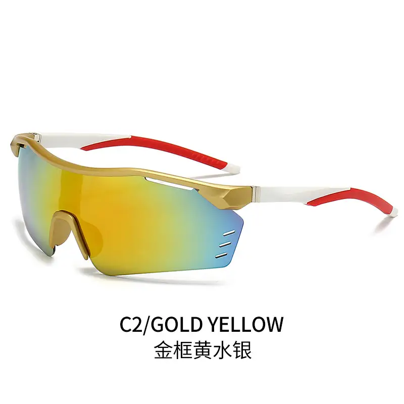 Men Women Windproof Sunglasses C3 Black Anti UV - Image 5
