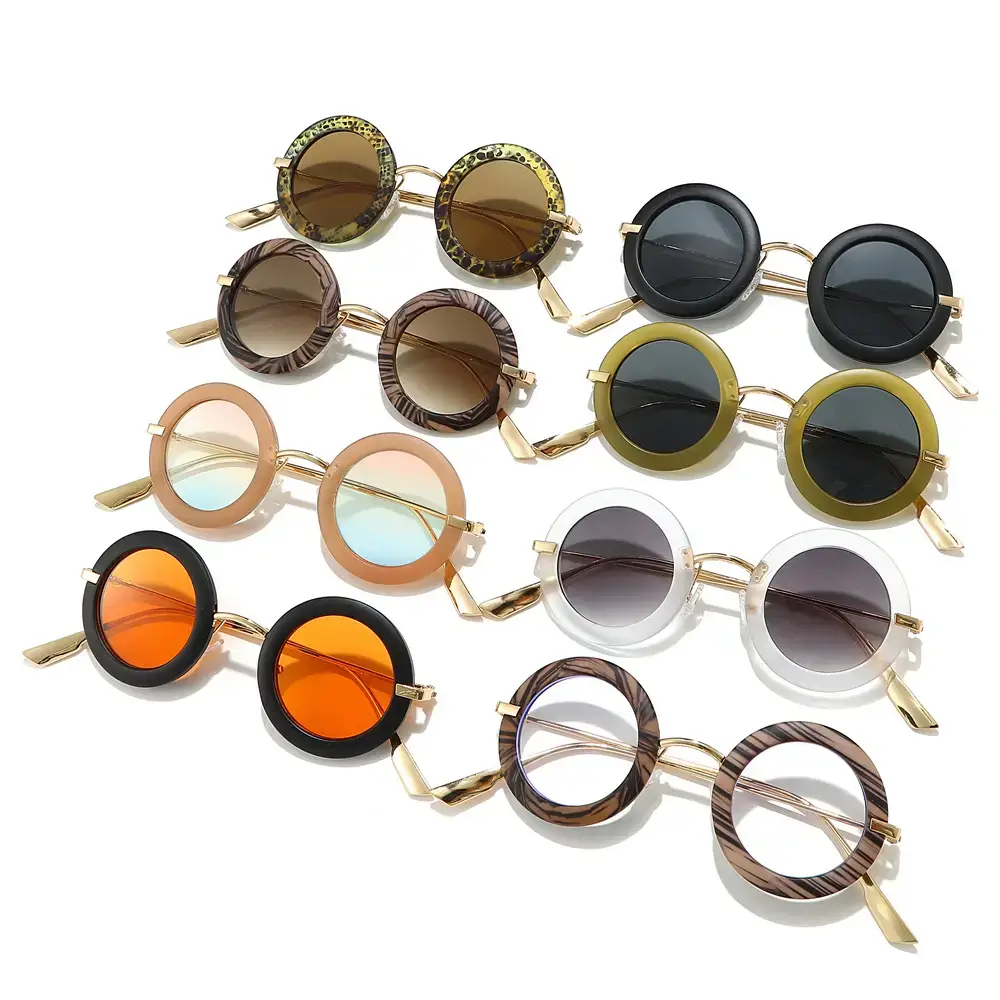 Small Frame Oval Retro Sunglasses European American Ins - Image 12