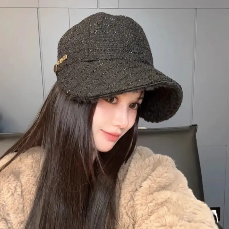Women's Xiang Style Beige Fisherman Hat for Autumn Winter — feature 4